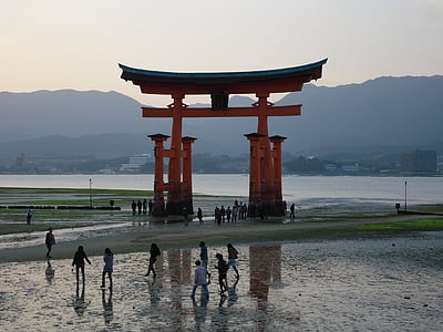 Sanctuaire, porte, Japon, célèbre place, architecture, l’Asie, voyage