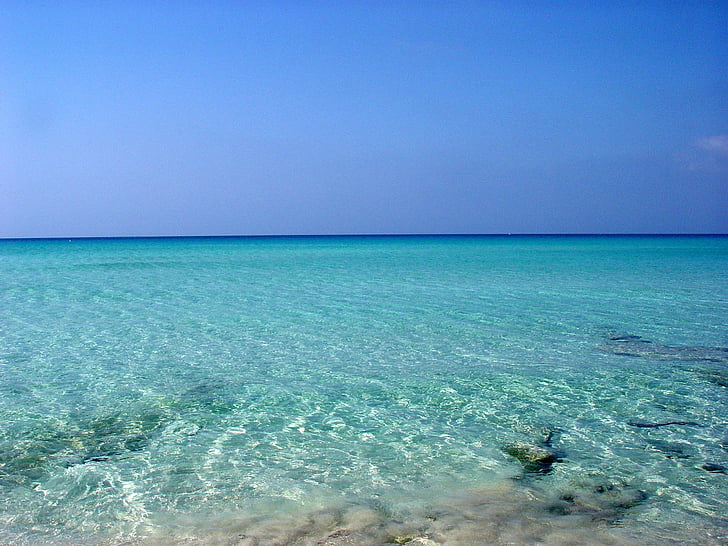 zee, water, Scoglio, vakantie, Formentera, zomer, blauw