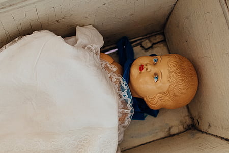 baby-doll, bambola, oggetto d'antiquariato, vintage, vecchio, Presepe, giocattolo