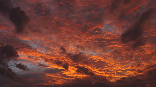 Sky, röd, Rosa, solnedgång, Borneo, solnedgång på havet, resa