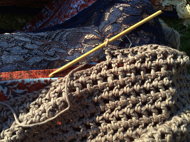Crochet, crocheting, làm bằng tay, thủ công, sợi, sở thích, bông