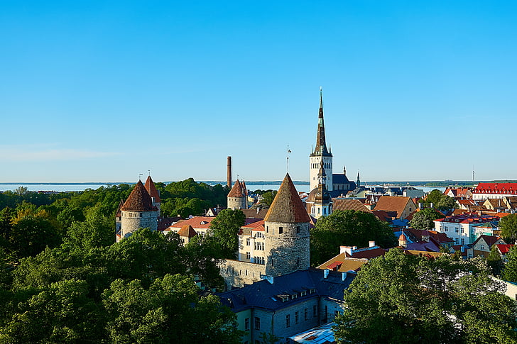 에스토니아, 탈린, 중세, 역사적으로, 발트 해 연안 국가, 리 발, 도시 벽