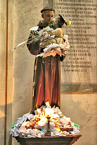 St anthony, Papai Noel anthony, Trastevere, Roma, Santo