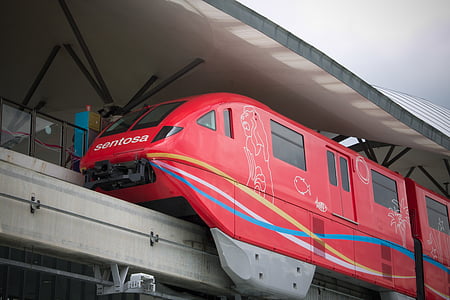 Monorail, Singapore, jernbane, transport, Urban, toget, Asien