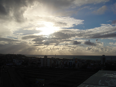 Salvador, Bahia, niebo, Wschód słońca