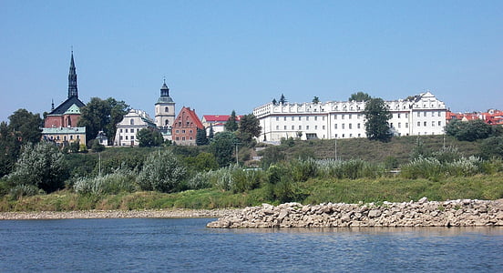Sandomierz, kaupunki joen, vanha kaupunki, Wisła, City, Matkailu, muistomerkit