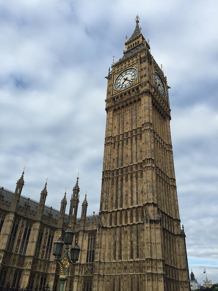 grande ben, Westminster, Parlamento, Londra, Inghilterra, orologio, punto di riferimento