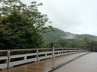 ISE, ISE jingu Temple, pont d’Uji, Japon, Sanctuaire, pont, pont en bois
