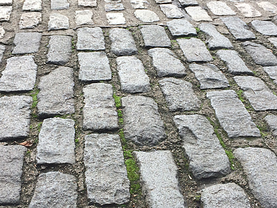 pedras de pavimentação, Calzada, solo, cidade, rua, urbana, pedra