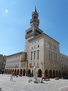 town hall, monument, early renaissance, stadtmitte, city, downtown, marketplace