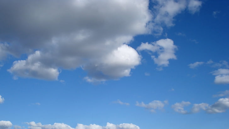 cielo, nuvole, paesaggio, mezzogiorno, immagine di sfondo, natura, cluster