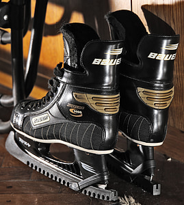 brusle, Lední hokej, Zimní, sportovní, obuv, LED, hokej