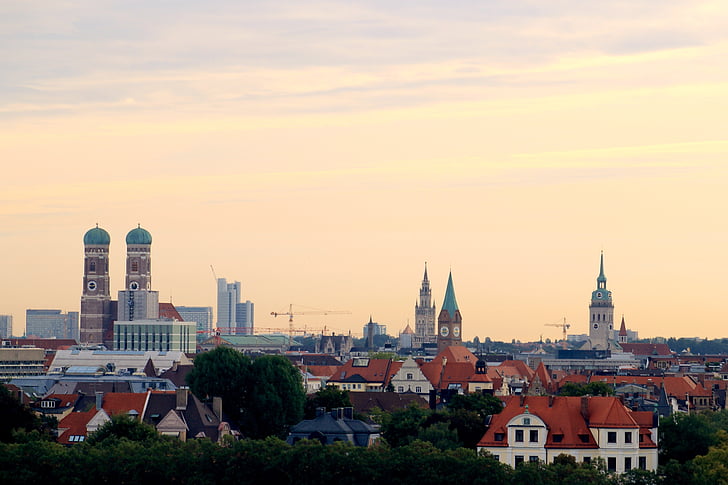 München, Bayern, delstatshovedstaden, arkitektur, byen, Frauenkirche