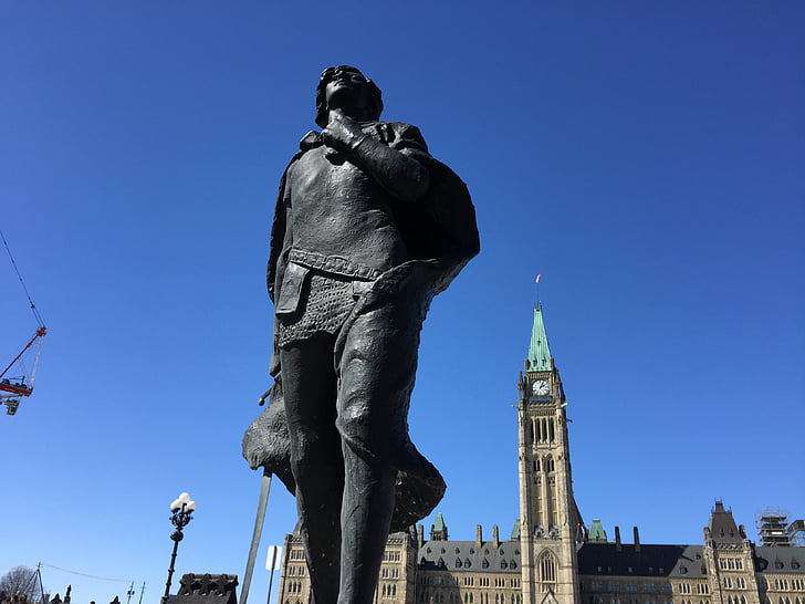 monument, parlamentet, Canada, berømte place