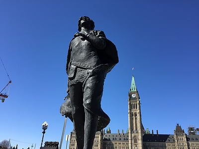 monument, Parlement, Canada, beroemde markt