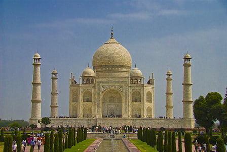 Indie, cestování, Agra, palác, Taj mahal