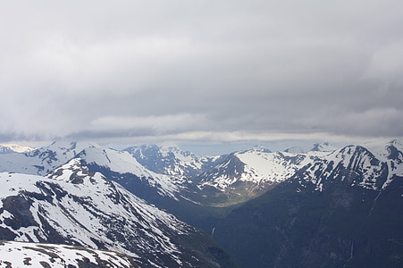 Dalsnibba, Noruega, montanhas, natureza, Escandinávia, paisagem, perspectivas