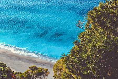 εναέρια, Κόλπος, παραλία, μπλε, παράκτια, φως της ημέρας, νησί