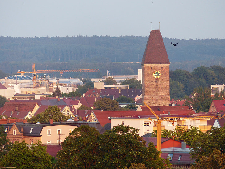 Goose tower, Tower, Ulm, vaaleanpunainen neliö, rakennus, arkkitehtuuri, kivi