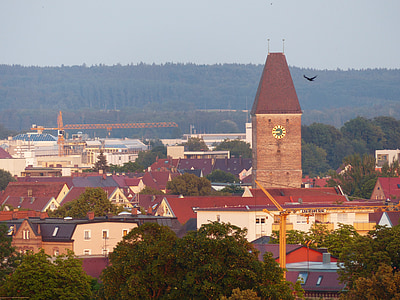 гусак башта, вежа, Ulm, рожева клітинка, Будівля, Архітектура, камінь
