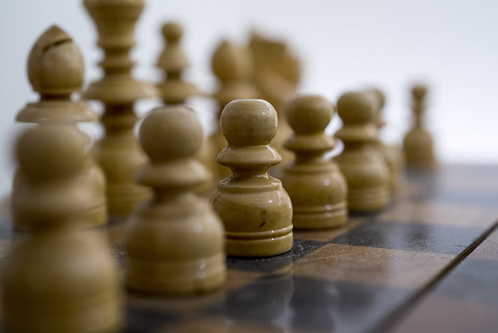 ajedrez, Blanco, juego, tablero, estrategia, competencia, planificación
