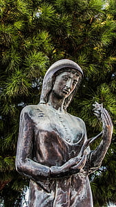 žena, matka, sochárstvo, Tradícia, Park, Paralimni, Cyprus