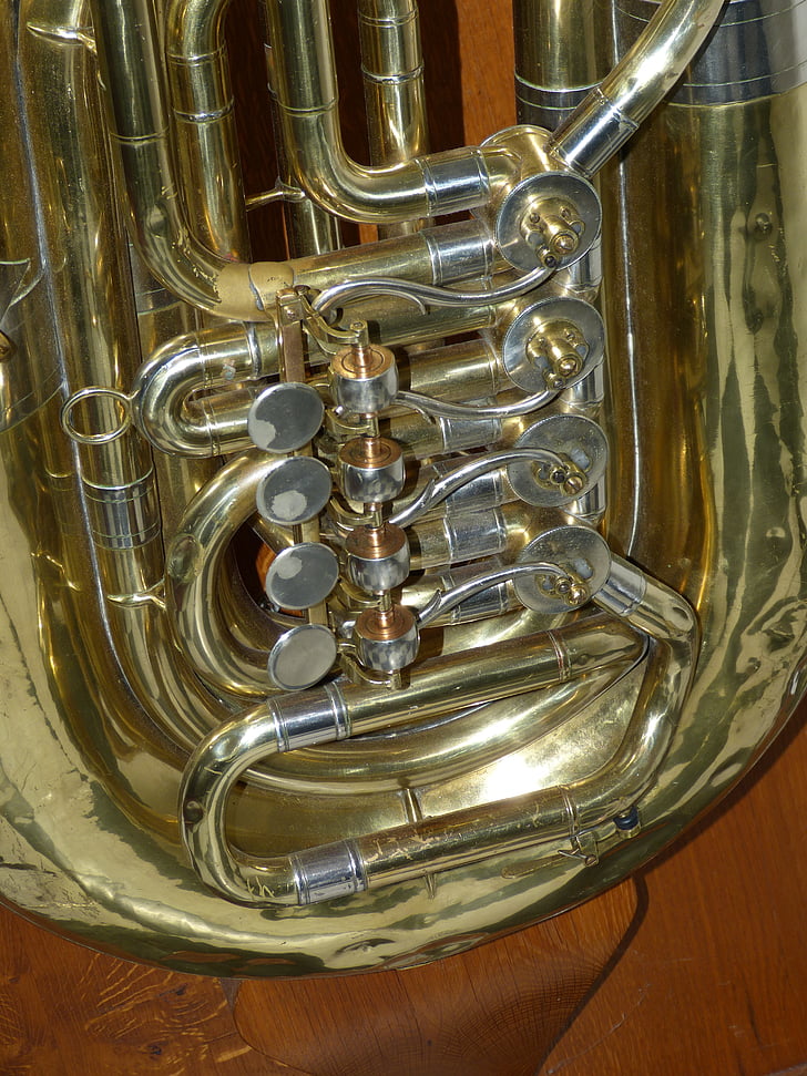Tuba, ventily, Hudba, přístroj, hudební nástroj, žesťový nástroj, Dechový nástroj