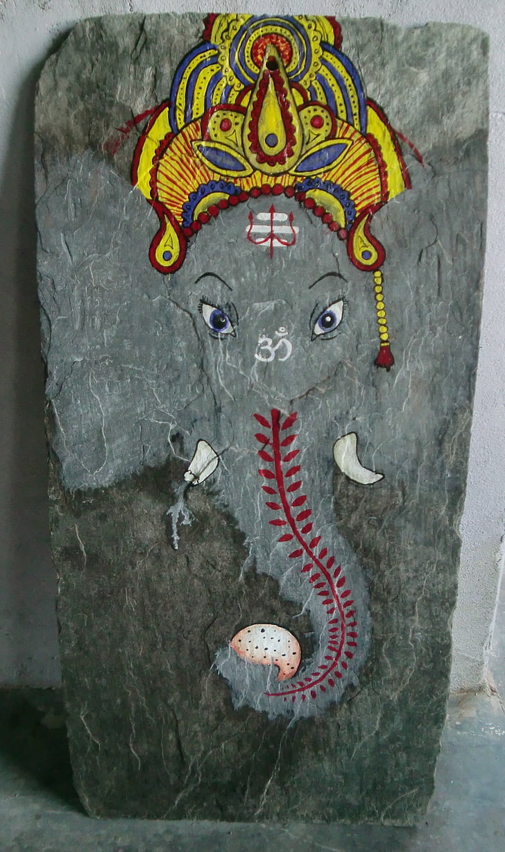 slon, Ganesha, Indija, Bog, božanstvo, Blaginja, slike