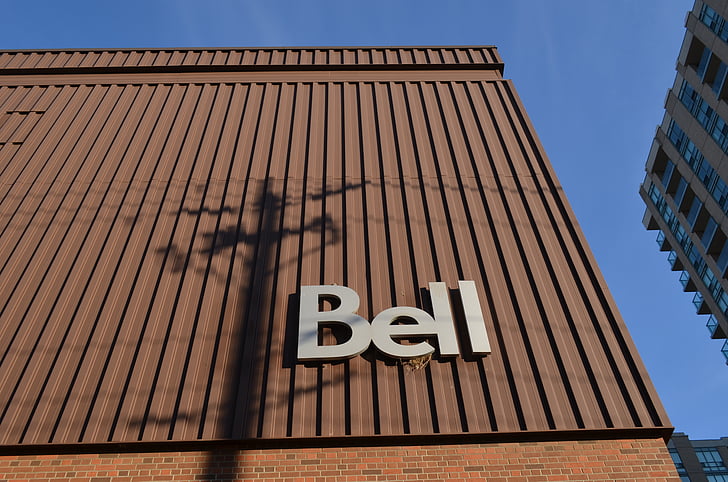 Bell, Bureau central, Toronto, Canada, compagnie, façade, fonctionnels