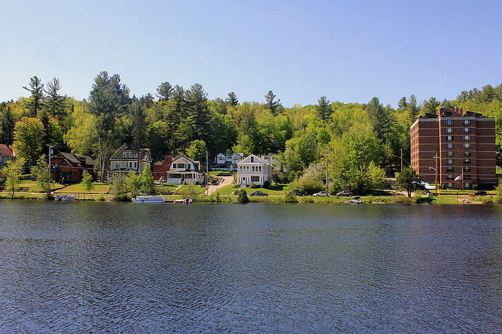 Saranac lake, Lake, natuur, Verenigde Staten, New york, Adirondack mountains