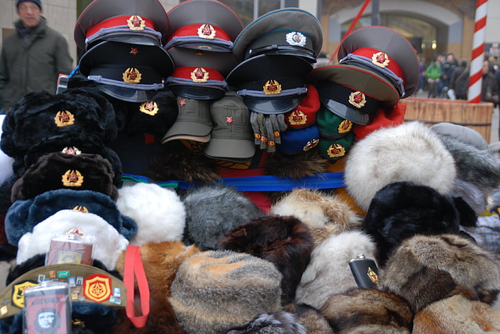 Berlin, božič, klobuki, jeza, Sovjetske, souvinir