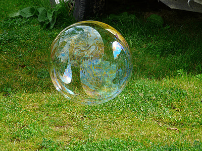 soap bubble, huge, large, shimmer, colorful, fly, soapy water