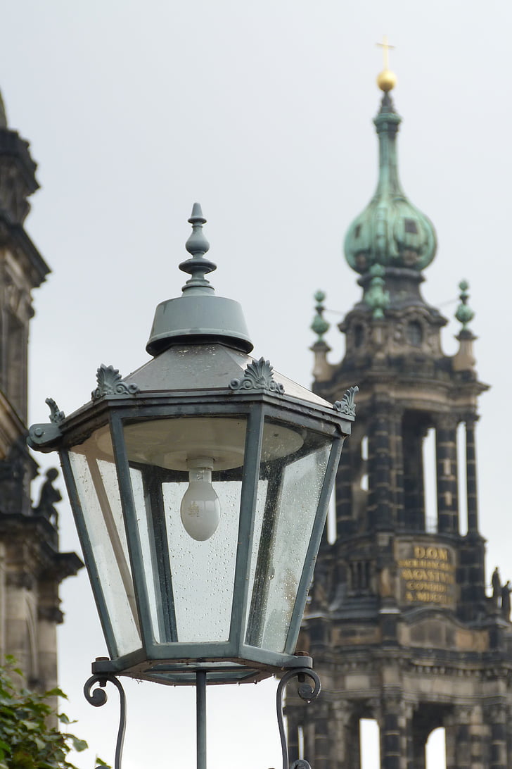 Dresden, Saxony, Kota, bangunan, lentera, kota tua, arsitektur