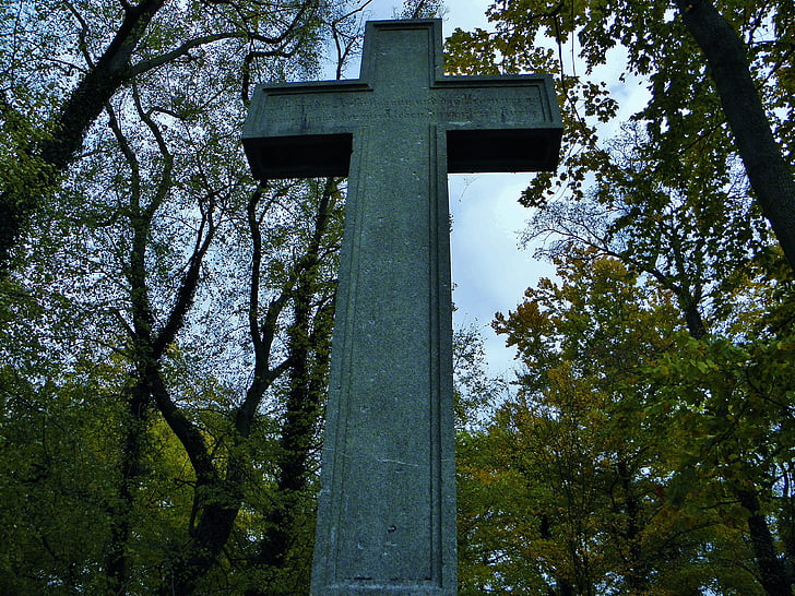 cross, grave, tomb, christianity, last calm, gloomy, rock carving