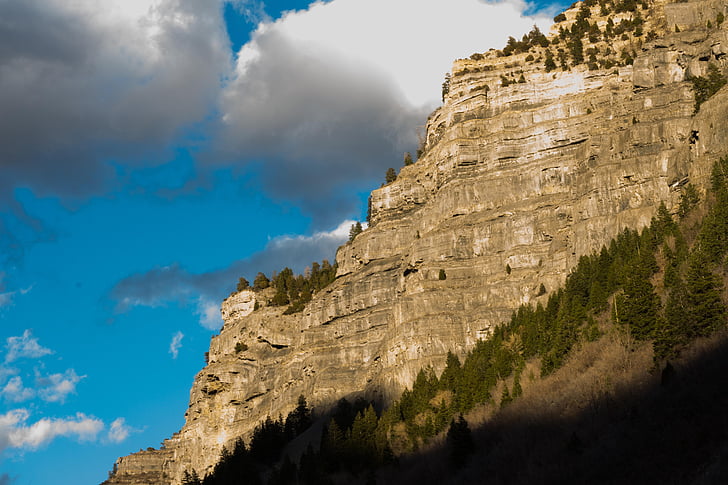 montagne, montagna, cielo, bella, contrasto, Colore, Utah