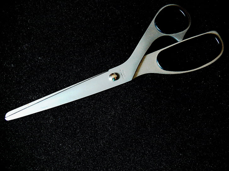 scissors, household scissors, sharp, cut, section, tinker, bastel hour