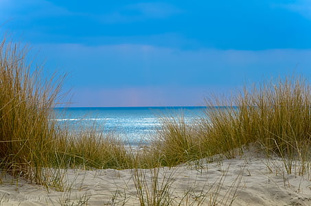 Beach, Sand, taivas, sininen, Luonto, Sea, Aalto