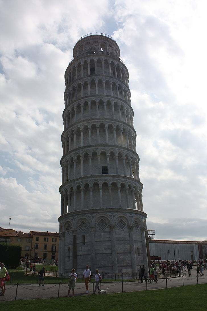 italy, pisa, tower, leaning tower, tuscany, building, architecture