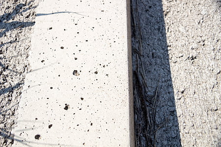 listello, paret de ciment, von ciment, fons, ciment, material, paret