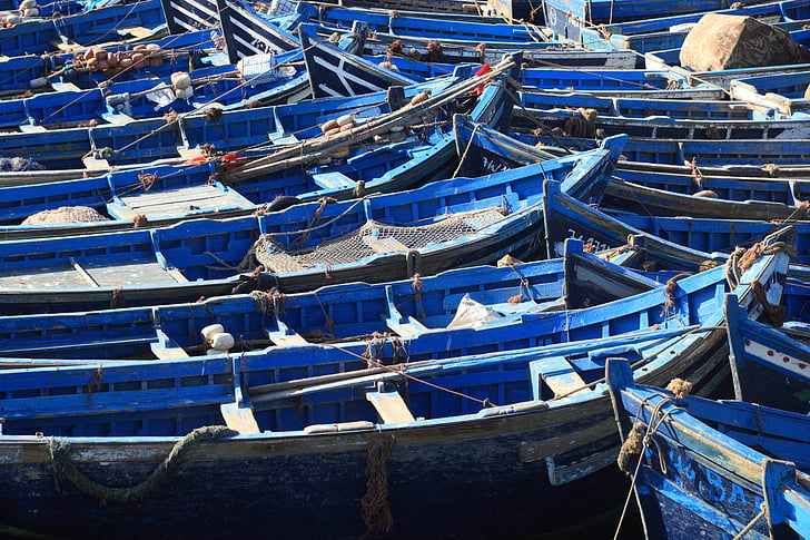 Maroko, As-Sawira, wędkowanie, łodzie