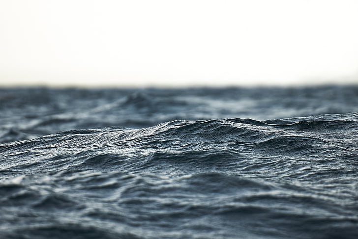 air, laut, laut, gelombang, saat ini, alam, pemandangan