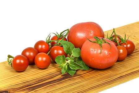 西红柿, 鸡尾酒, 覆盆子, 新鲜, 年轻, 精益, 健康