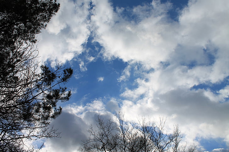 himmelen, skyer, blå, natur, utendørs, Cloud - sky, Vær