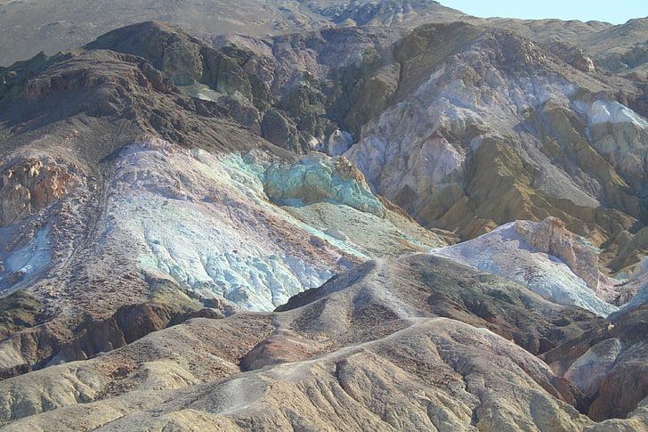 Death valley, nationalparken, Artists palett, Kalifornien, USA, naturen, Mountain