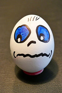 яйце, Закуска яйце, сварено яйце, храна, боядисани, лицето, Смешно