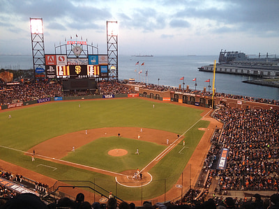 бейсбол, игра, Сан-Франциско, Спорт, поле, Американский