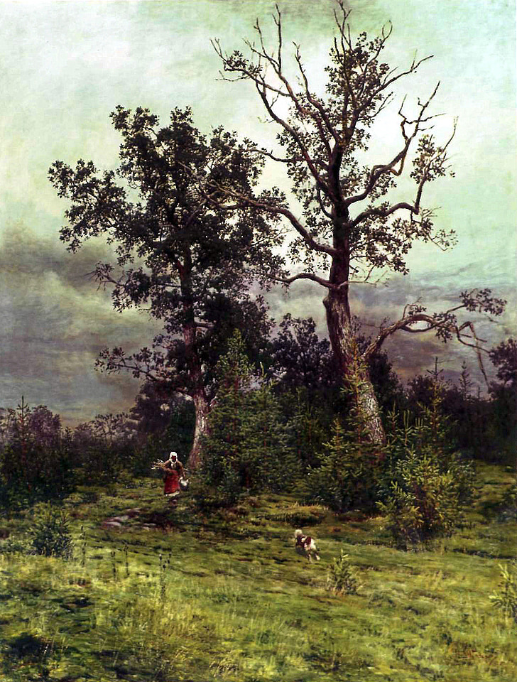 Nikolaj dubovskoy, krajolik, slika, umjetnost, umjetnički, umjetnost, ulje na platnu