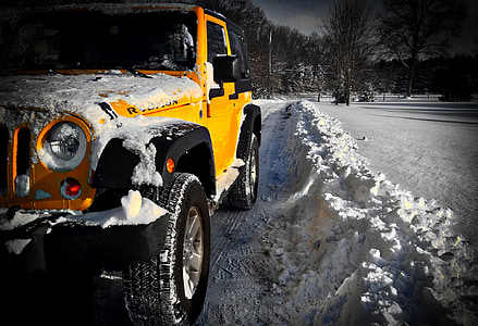 Jeep wrangler rubicon, Jeep wrangler, śnieg, Jeep, Wrangler, Rubicon