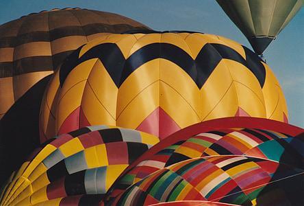 balão de ar quente, balão, Albuquerque, vibrante, colorido