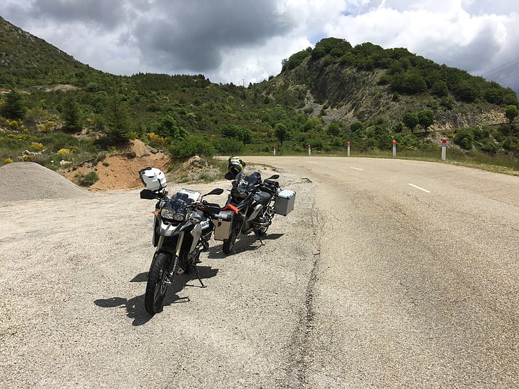 motos, Alpine, carretera, viajes, bicicletas, montaña, Biker